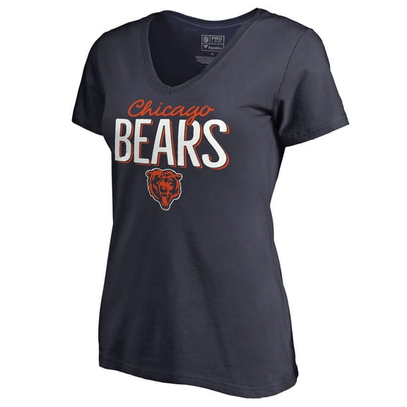 Women's Navy Chicago Bears Nostalgia T-Shirt