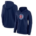 thumbnail image 1 of Women's Navy Chicago Cubs Core Logo Pullover Hoodie, 1 of 3