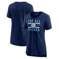 thumbnail image 1 of Women's Fanatics Heather Navy Chicago Fire Iconic Break It Loose Tri-Blend T-Shirt, 1 of 3