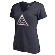 Women's Navy Colorado Avalanche Team Alternate V-Neck T-Shirt