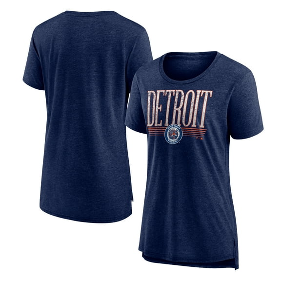Women's Navy Detroit Tigers Toppler Tri-Blend T-Shirt
