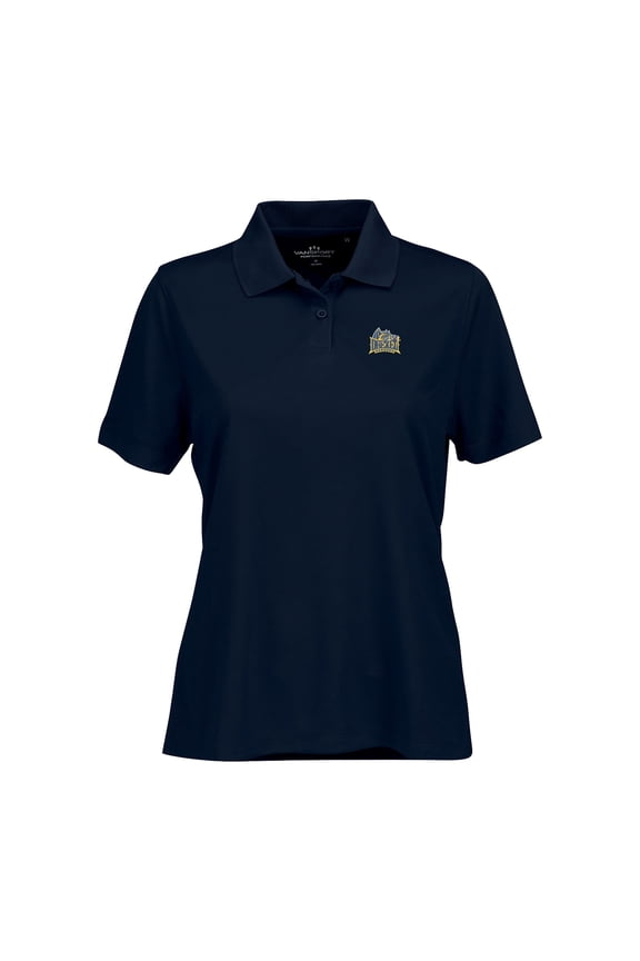 Women's Navy Drexel Dragons Vansport Omega Plus Size Tech Polo