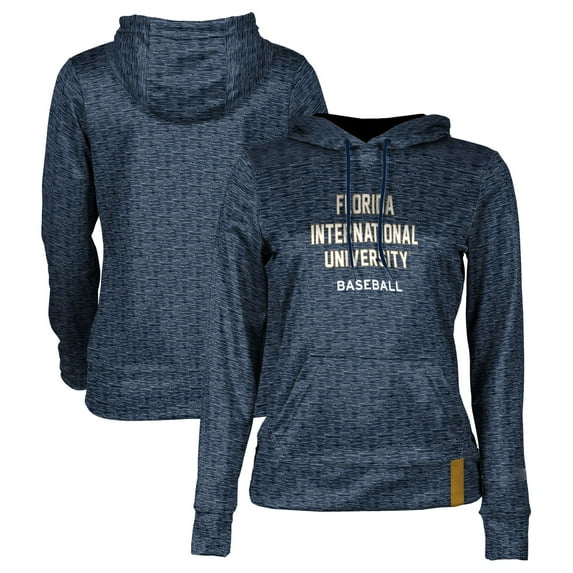 Women's Navy FIU Panthers Baseball Pullover Hoodie