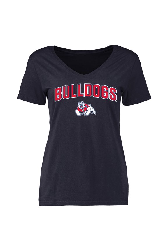 Women's Navy Fresno State Bulldogs Proud Mascot T-Shirt