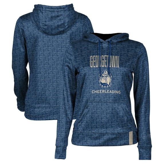 Women's Navy Georgetown Hoyas Cheerleading Pullover Hoodie