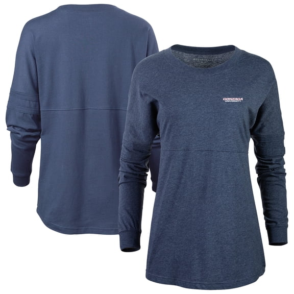 Women's Navy Gonzaga Bulldogs Pom Pom Long Sleeve Jersey