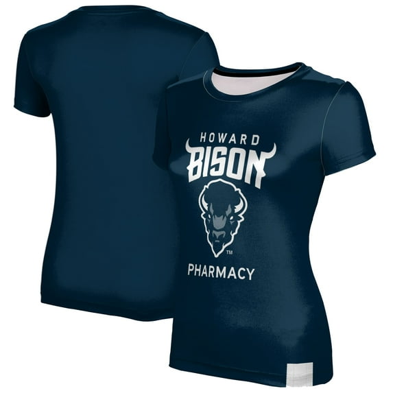Women's Navy Howard Bison Pharmacy T-Shirt
