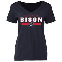 Women's Navy Howard Bison Team Strong T-Shirt