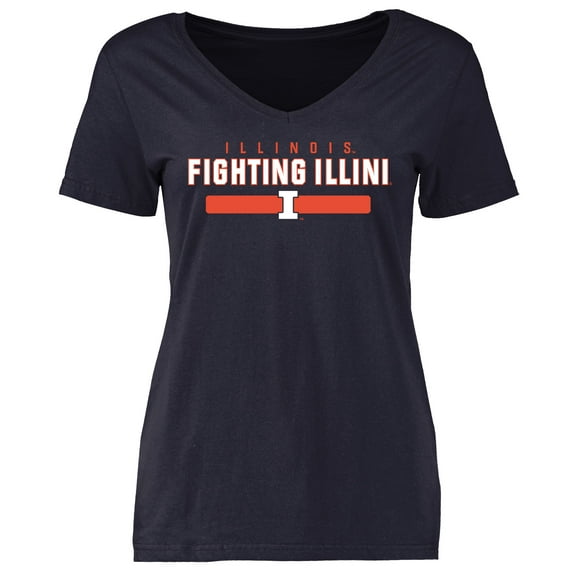 Women's Navy Illinois Fighting Illini Team Strong T-Shirt