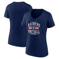 thumbnail image 1 of Women's Navy Las Vegas Raiders Americana Team V-Neck T-Shirt, 1 of 3