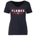 thumbnail image 1 of Women's Navy Liberty Flames Team Strong V-Neck T-Shirt, 1 of 2
