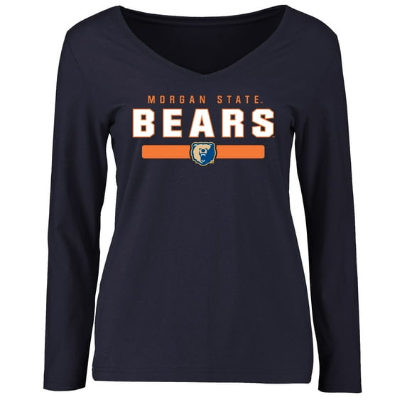 Women's Navy Morgan State Bears Team Strong Long Sleeve T-Shirt