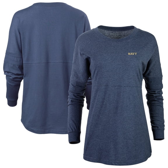 Women's Navy Navy Midshipmen Pom Pom Long Sleeve Jersey