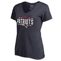 Women's Navy New England Patriots Arriba V-Neck T-Shirt