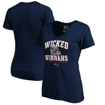 Women's Navy New England Patriots Hometown Refresh V-Neck T-Shirt