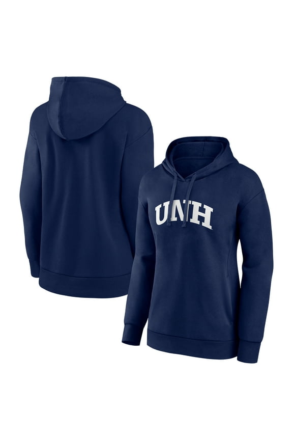Women's Navy New Hampshire Wildcats Arch Pullover Hoodie