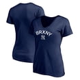 thumbnail image 1 of Women's Navy New York Yankees Core BRXNY V-Neck T-Shirt, 1 of 3