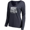 thumbnail image 1 of Women's Navy New York Yankees Hometown Collection The Bombers Long Sleeve T-Shirt, 1 of 1