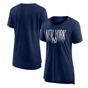 売れ筋商品|||ファナティクス Tシャツ トップス レディース Women's Navy/Graphite New York Yankees Oversized Race To Win V-Neck T-Shirt Navy, Graphite Women's Fanatics Navy/Graphite New York Yankees Oversized