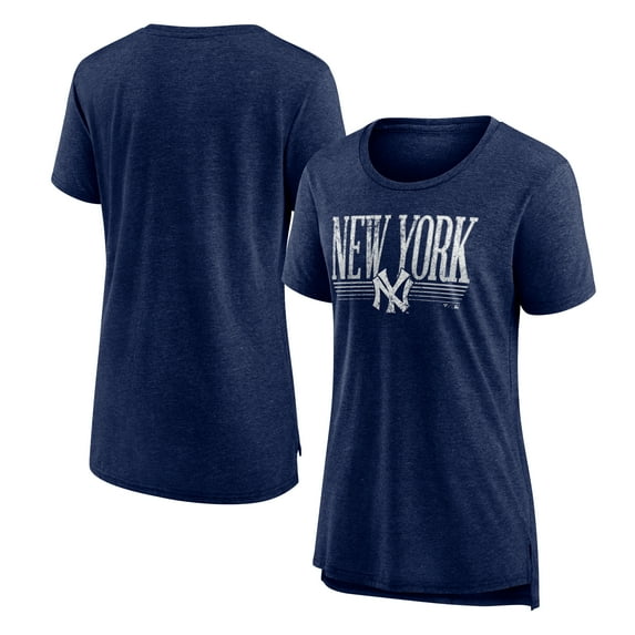 Women's Navy New York Yankees Toppler Tri-Blend T-Shirt