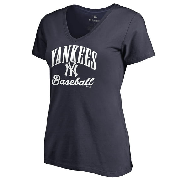 Women's Navy New York Yankees Victory Script T-Shirt