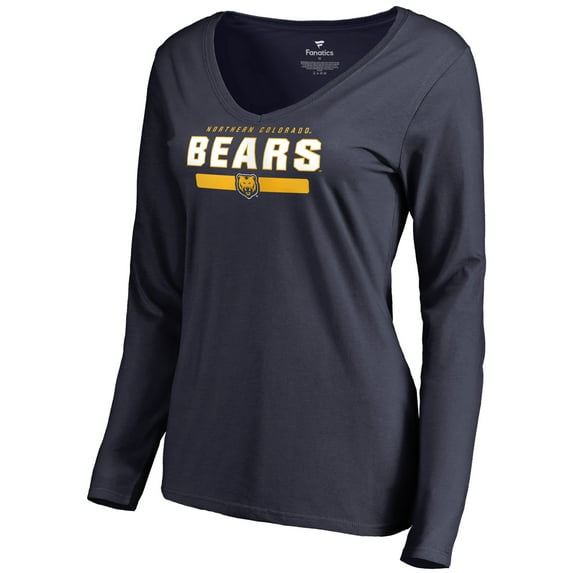 Women's Navy Northern Colorado Bears Team Strong Long Sleeve T-Shirt