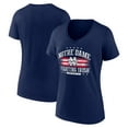 thumbnail image 1 of Women's Navy Notre Dame Fighting Irish Americana Team V-Neck T-Shirt, 1 of 3
