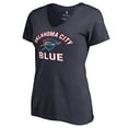 thumbnail image 1 of Women's Navy Oklahoma City Blue Overtime V-Neck T-Shirt, 1 of 3