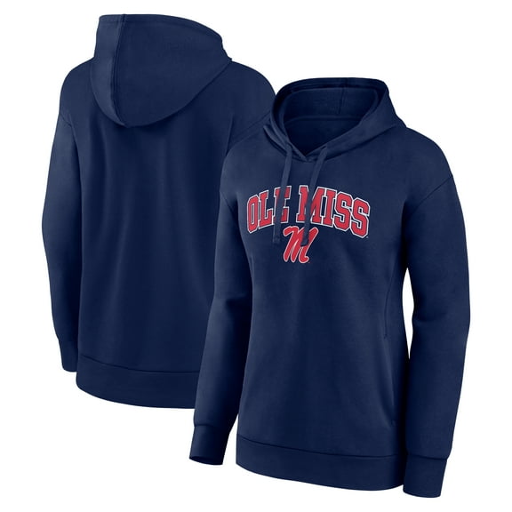 Women's Navy Ole Miss Rebels Campus Pullover Hoodie