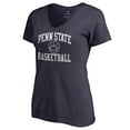 thumbnail image 1 of Women's Navy Penn State Nittany Lions In Bounds V-Neck T-Shirt, 1 of 2