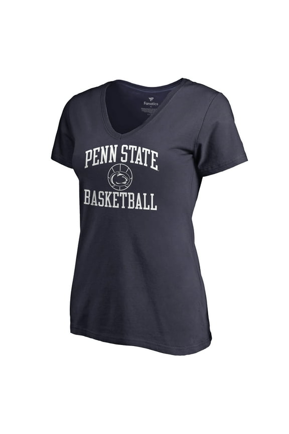 Women's Navy Penn State Nittany Lions In Bounds V-Neck T-Shirt