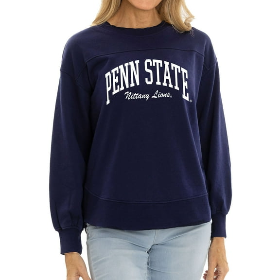 Women's  Navy Penn State Nittany Lions Yvette Pullover Sweatshirt