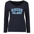 thumbnail image 1 of Women's Navy Rhode Island Rams Everyday Long Sleeve T-Shirt, 1 of 2