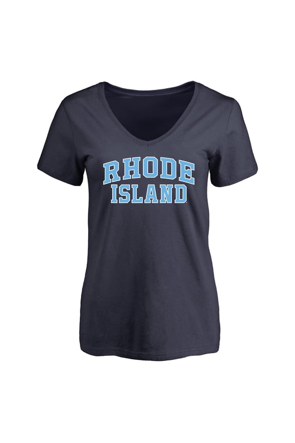 Women's Navy Rhode Island Rams Everyday T-Shirt