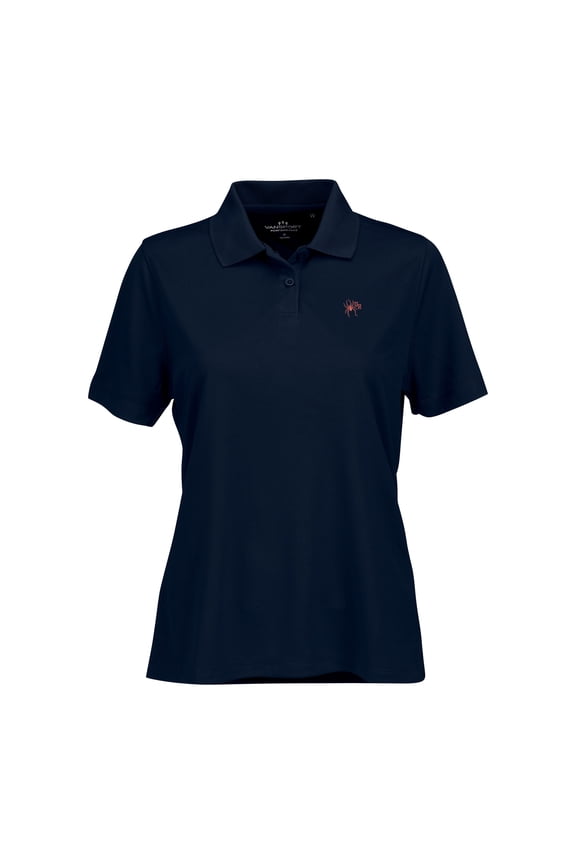 Women's Navy Richmond Spiders Vansport Omega Plus Size Tech Polo