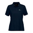 thumbnail image 1 of Women's Navy Samford Bulldogs Vansport Omega Plus Size Tech Polo, 1 of 1