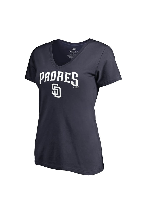 Women's Navy San Diego Padres Team Lockup T-Shirt
