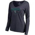 thumbnail image 1 of Women's Navy Seattle Mariners Live For It Long Sleeve T-Shirt, 1 of 3