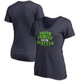 thumbnail image 1 of Women's Navy Seattle Seahawks Faith Family V-Neck T-Shirt, 1 of 3