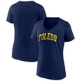 thumbnail image 1 of Women's Navy Toledo Rockets Basic Arch V-Neck T-Shirt, 1 of 3