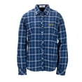 thumbnail image 1 of Women's Navy Toledo Rockets Brewer Flannel Button-Down Long Sleeve Shirt, 1 of 1