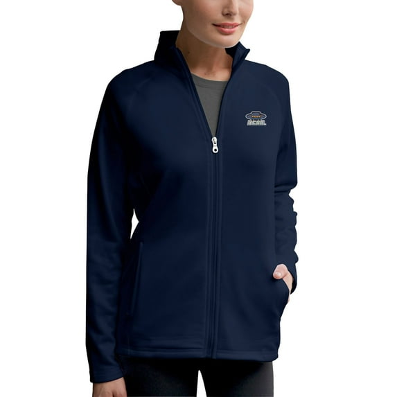 Women's Navy UC Santa Barbara Gauchos Brushed Back Micro-Fleece Full-Zip Jacket