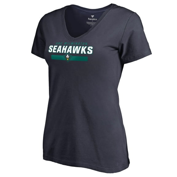 Women's Navy UNC Wilmington Seahawks Team Strong T-Shirt