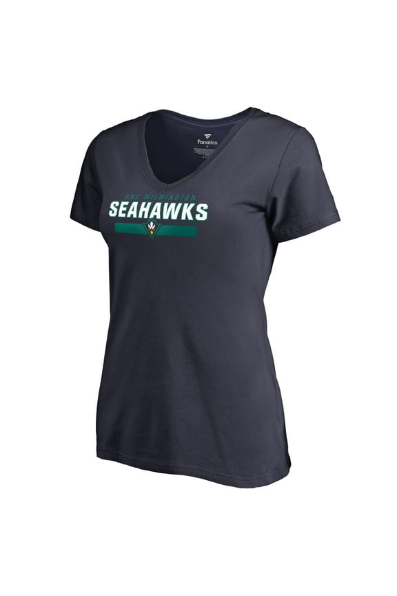 Women's Navy UNC Wilmington Seahawks Team Strong T-Shirt