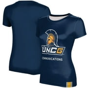 Women's Navy UNCG Spartans Communications T-Shirt