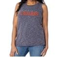 thumbnail image 1 of Women's Navy Virginia Cavaliers Blake Sandwash Rib-Knit Tri-Blend Tank Top, 1 of 2