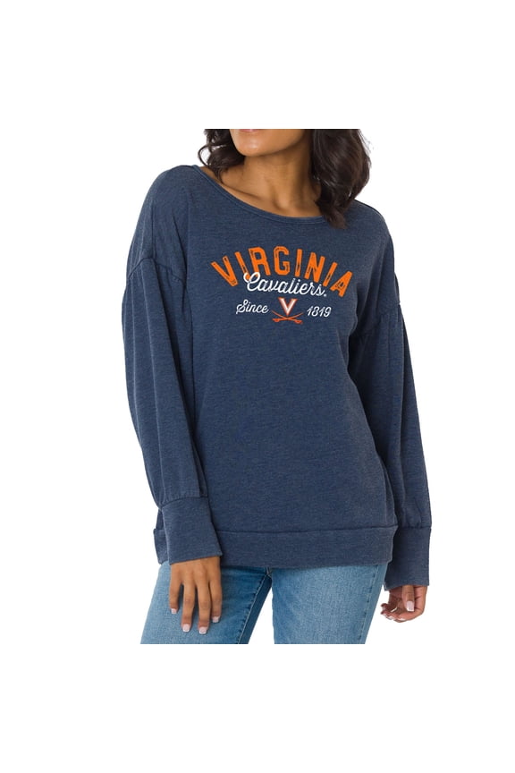 Women's Navy Virginia Cavaliers Brooklyn Pullover Sweatshirt