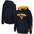 thumbnail image 1 of Women's Navy West Virginia Mountaineers Arch & Logo 1 Pullover Hoodie, 1 of 4