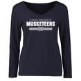 thumbnail image 1 of Women's Navy Xavier Musketeers Team Strong Long Sleeve T-Shirt, 1 of 2