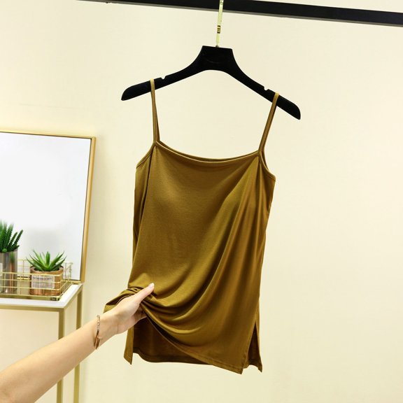 Women's Neck Sleeveless Knit Ribbed Fitted Casual Crop Tank Top Long Camisole Tops for Women Camisoles with Shelf Bra plus Size Top Juniors Tops Loose Fit Fitted Tops for Women with Bra All Lace Tops